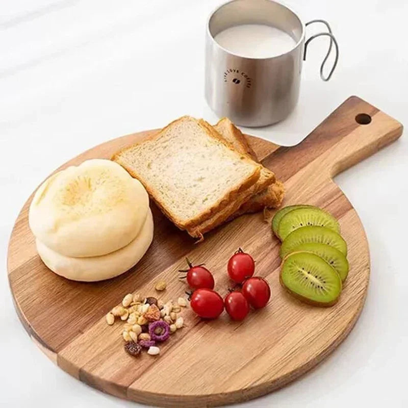 Round Acacia Serving Board, view 4