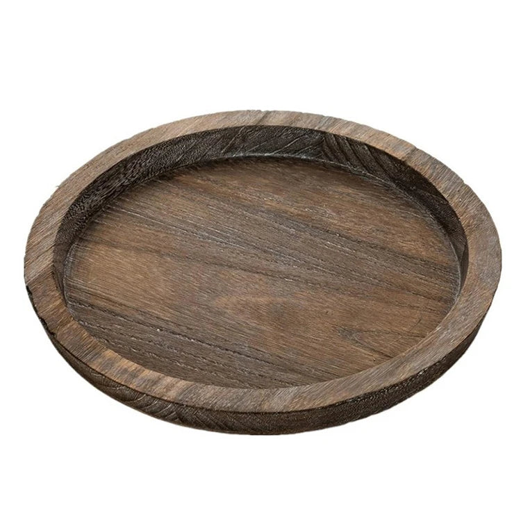 Round Wooden Tray, view 3