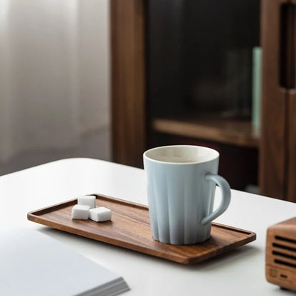 Narrow Rectangular Wooden Tray, view 3