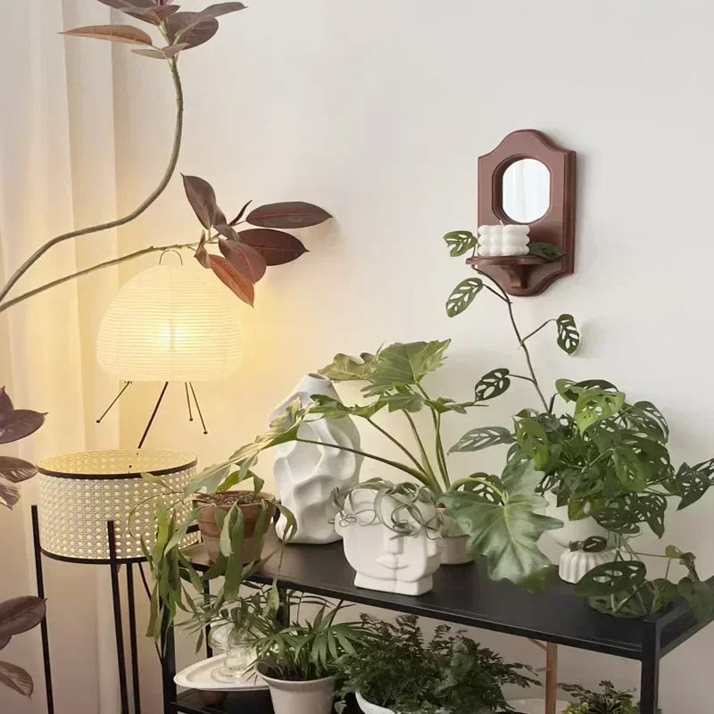 Wooden Mirror Wall Shelf, view 4