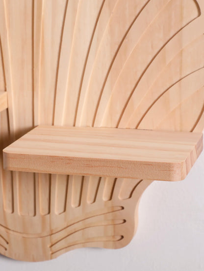 Seashell Wooden Wall Shelf, view 10