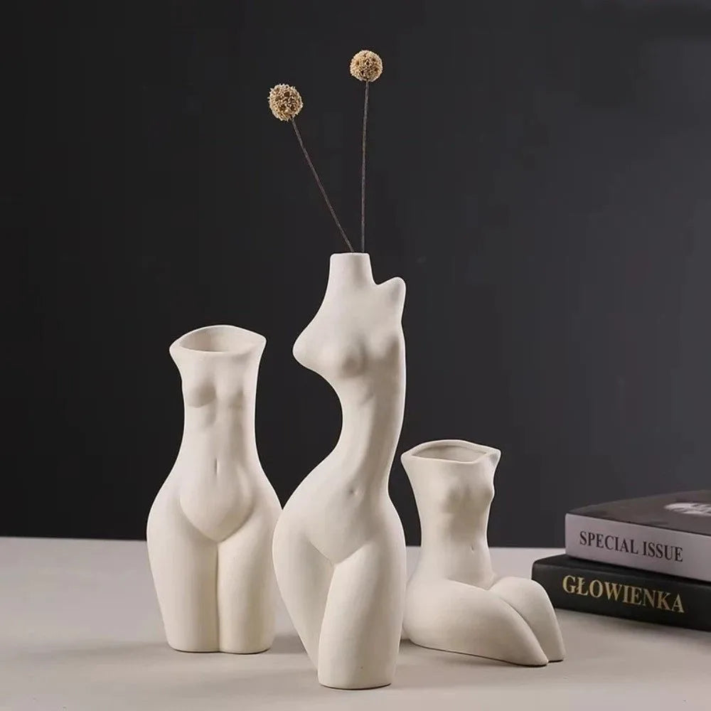 Ceramic Torso Vase, view 2