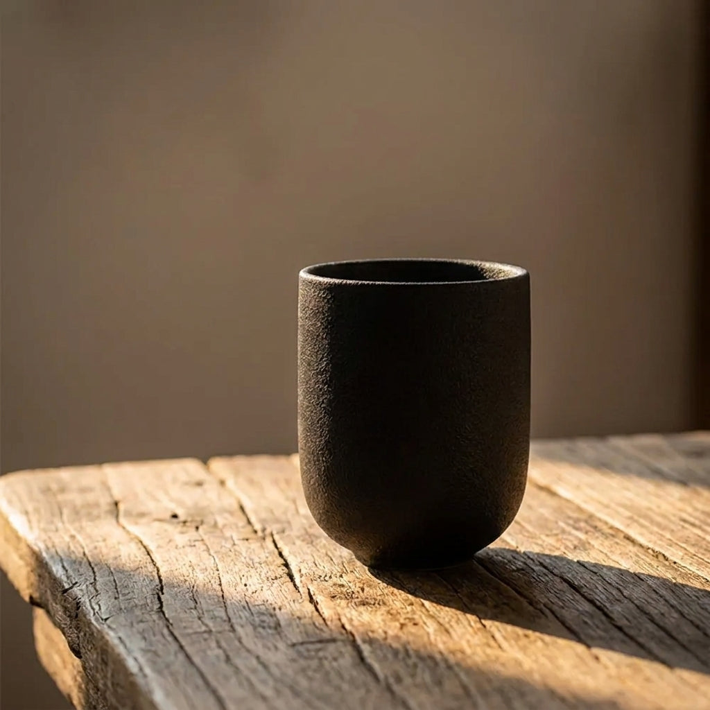 120ml Ceramic Beverage Mug with Enamel Finish - atmosphere