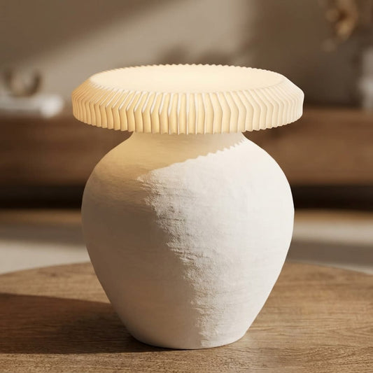 Stylish Wood Grain Touch Night Light for Bedroom Bedside, Wireless Charging