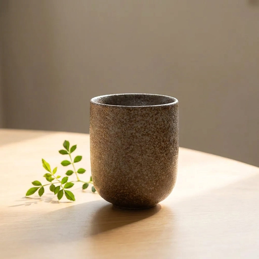120ml Ceramic Beverage Mug with Enamel Finish - styling