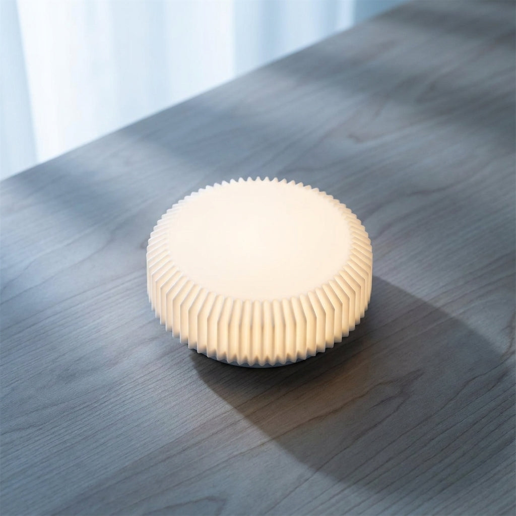 Wood Grain Touch Bedside Lamp - atmosphere