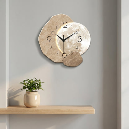 Wooden Moon Silent Wall Clock