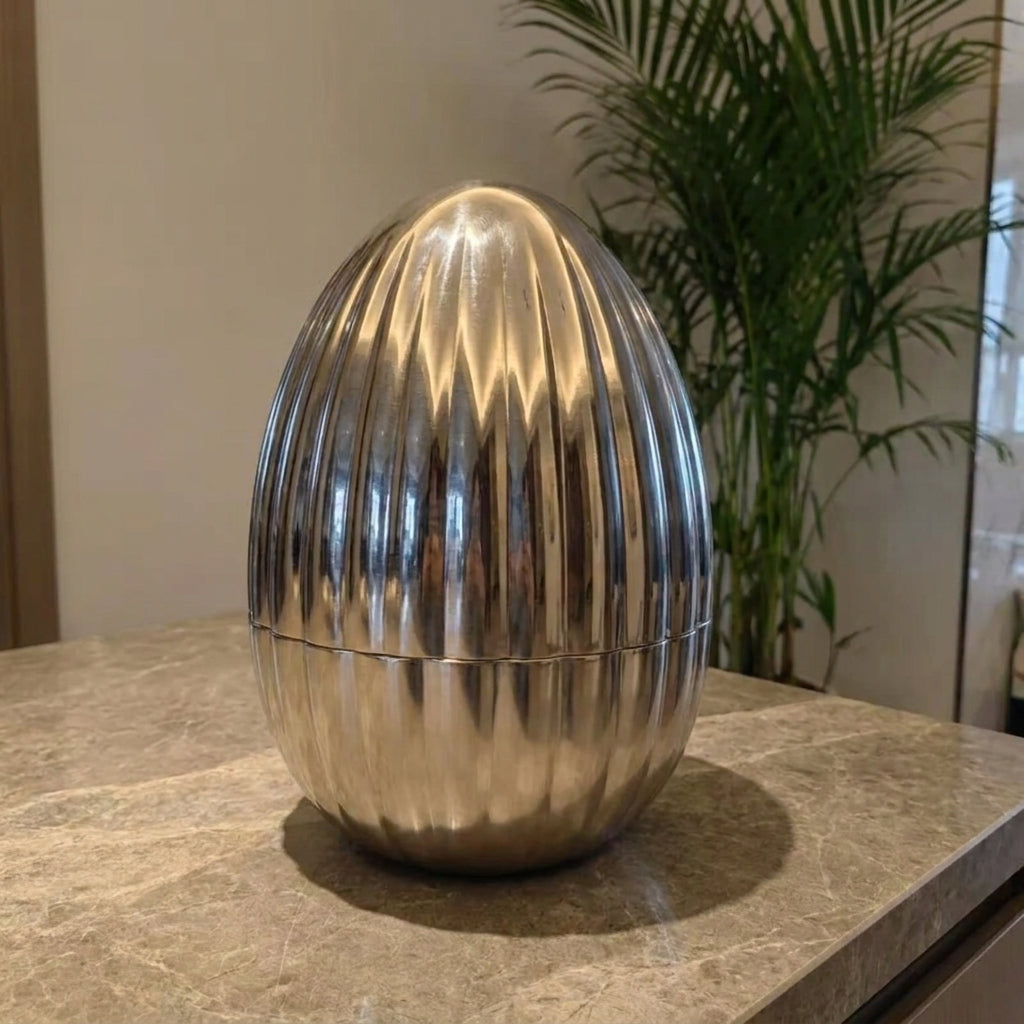 Silver Stainless Steel Taper Candle Holder - styling